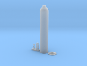 Oxygen Cylinder 1/35 in Clear Ultra Fine Detail Plastic