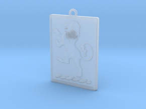 Pendant Lion in Clear Ultra Fine Detail Plastic