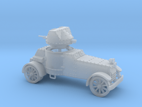 White Armoured Car (15mm) in Clear Ultra Fine Detail Plastic