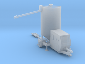 N-scale Portable Grain Dryer - Working in Clear Ultra Fine Detail Plastic