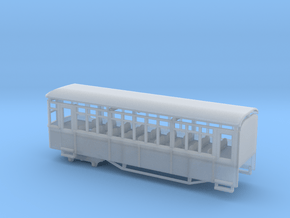 009 Sentinel Railcar Long Coach in Clear Ultra Fine Detail Plastic