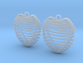 Heart cage in Clear Ultra Fine Detail Plastic