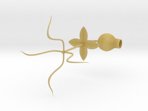 Plant Sprout Shooter in Tan Fine Detail Plastic