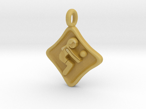 VolleyPendant 012 in Tan Fine Detail Plastic