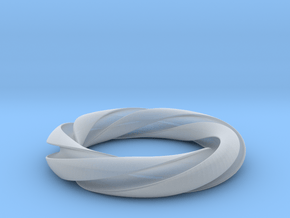 Groovy 3-5 Torus Knot in Clear Ultra Fine Detail Plastic