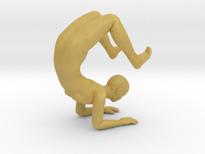 Phone Stand Yoga Scorpion Pose - 1.5mm Thickness in Tan Fine Detail Plastic