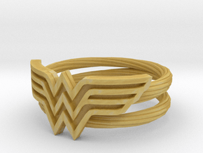 Wonder Woman Ring With Lasso Size 6 in Tan Fine Detail Plastic