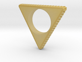 EDC Triangle Spinner V1 in Tan Fine Detail Plastic