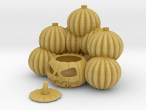 Pile Of Pumpkins Jackolantern in Tan Fine Detail Plastic