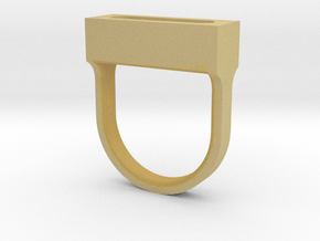 MetaRing - Dreamer Dia 19mm - Ring Body Only in Tan Fine Detail Plastic