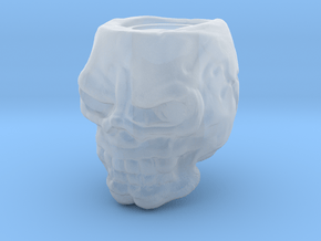 Skull bead in Clear Ultra Fine Detail Plastic