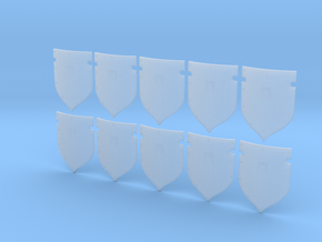 10 Storm Shields in Clear Ultra Fine Detail Plastic