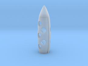 Rocket 'n' Roller (part 1- Shell) in Clear Ultra Fine Detail Plastic