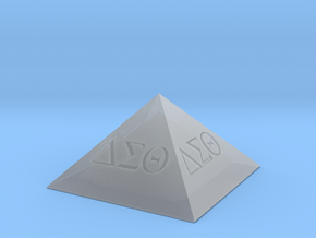 Delta Sigma Theta Decorative Pyramid in Clear Ultra Fine Detail Plastic