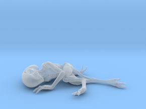 Alien Baby (5,5cm) in Clear Ultra Fine Detail Plastic