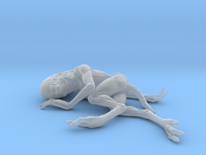 Alien Baby (14cm hollow) in Clear Ultra Fine Detail Plastic