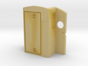 O Scale Baldwin Sharknose Rear Wall - Portholes in Tan Fine Detail Plastic