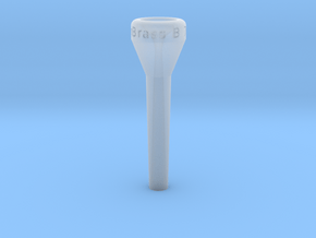 Trumpet mouthpiece 7C V03 in Clear Ultra Fine Detail Plastic