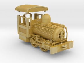 HO Scale - 40.5" Gauge Compressed Air Porter 0-4-0 in Tan Fine Detail Plastic