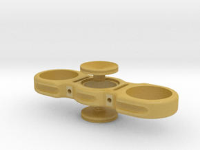 Dime Spinner - with Buttons in Tan Fine Detail Plastic