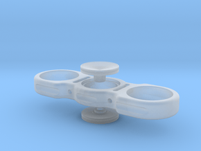 Dime Spinner - with Buttons in Clear Ultra Fine Detail Plastic