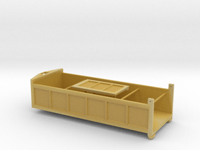 HO - Roll-off container in Tan Fine Detail Plastic