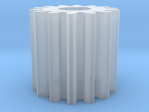 Cylindrical gear Mn=1 Z=14 AP20° Beta0° b=15 HoleØ in Clear Ultra Fine Detail Plastic