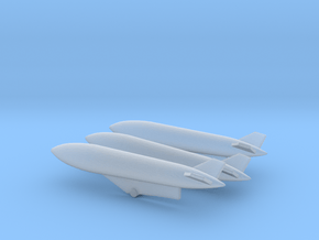 1/144 1200 L Drop Tank Set with pylons for Sepecat in Clear Ultra Fine Detail Plastic