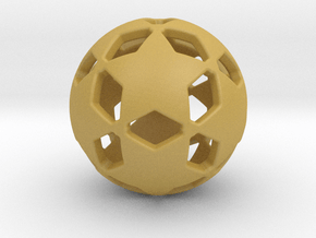Soccer Ball 1610302106 in Tan Fine Detail Plastic