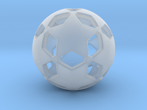 Soccer Ball 1610302106 in Clear Ultra Fine Detail Plastic