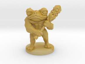 Toad Warrior for Dungeons and Dragons in Tan Fine Detail Plastic