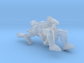 Mounted 1/43 Fantasy Orc Captain - for every Table in Clear Ultra Fine Detail Plastic