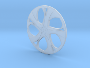 Wheel in Clear Ultra Fine Detail Plastic
