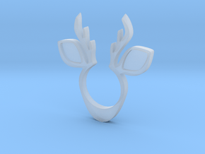 Deer Ring in Clear Ultra Fine Detail Plastic