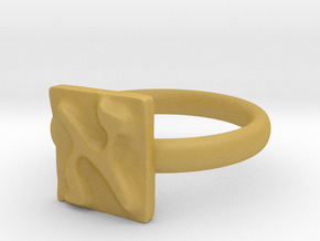 01 Alef Ring in Tan Fine Detail Plastic