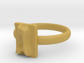 03 Gimel Ring in Tan Fine Detail Plastic