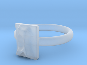 03 Gimel Ring in Clear Ultra Fine Detail Plastic