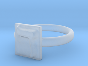 04 Dalet Ring in Clear Ultra Fine Detail Plastic