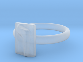 06 Vav Ring in Clear Ultra Fine Detail Plastic