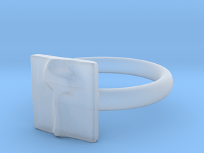07 Zayn Ring in Clear Ultra Fine Detail Plastic