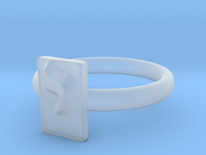 10 Yod Ring in Clear Ultra Fine Detail Plastic