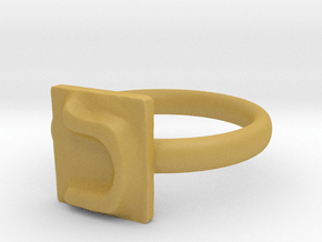 11 Kaf Ring in Tan Fine Detail Plastic