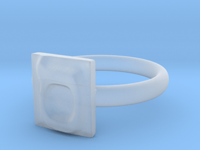 15 Samekh Ring in Clear Ultra Fine Detail Plastic