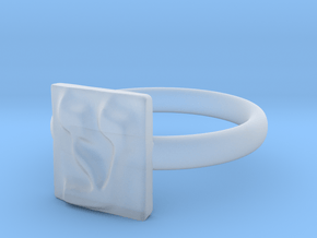 16 Ayn Ring in Clear Ultra Fine Detail Plastic