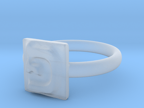 17 Pe Ring in Clear Ultra Fine Detail Plastic