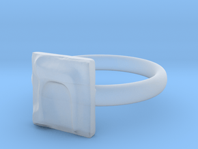 22 Tav Ring in Clear Ultra Fine Detail Plastic