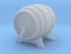 Wooden Barrel in Clear Ultra Fine Detail Plastic