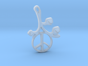 Earthly Spring Peace Sign by ~M. in Clear Ultra Fine Detail Plastic