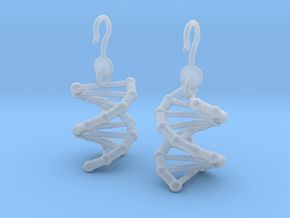 DNA Earrings (One Piece) in Clear Ultra Fine Detail Plastic