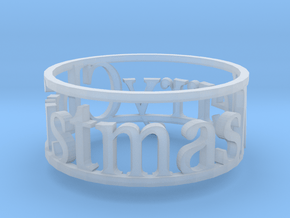 Napking Ring for Christmas in Clear Ultra Fine Detail Plastic